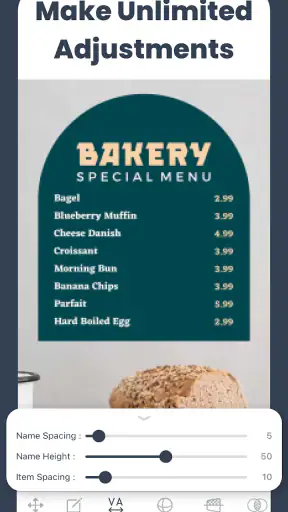 Menu Maker, Price List Maker screenshot