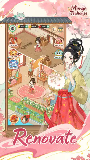 Merge Teahouse screenshot