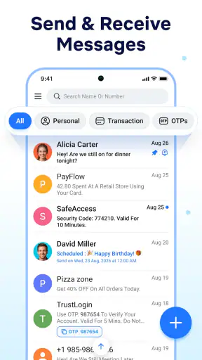 Messages: Text SMS Home screenshot