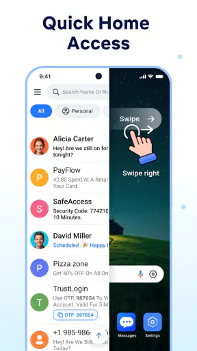 Messages: Text SMS Home screenshot