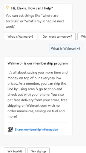 MyWalmart screenshot