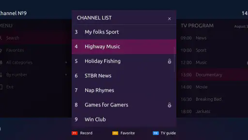 Ministra Player for Android TV screenshot