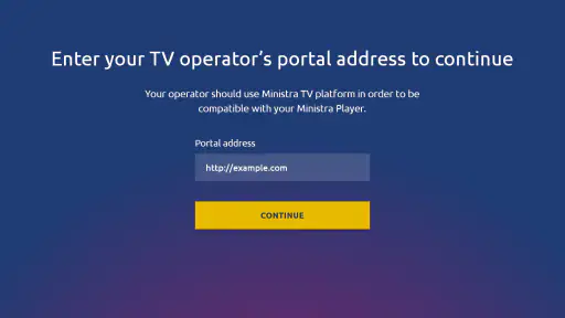 Ministra Player for Android TV screenshot