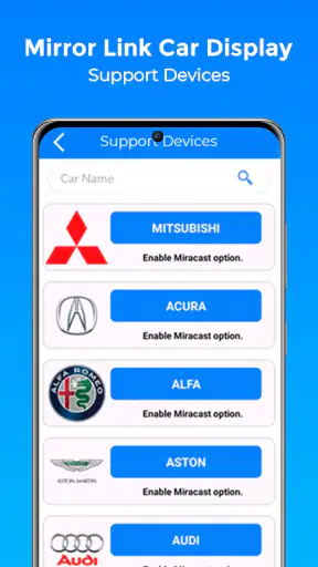 Mirror Link Car Display screenshot