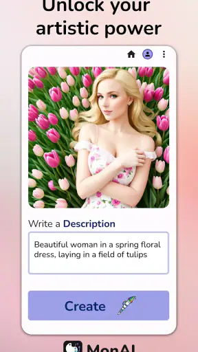 monAI - AI Art Generator screenshot