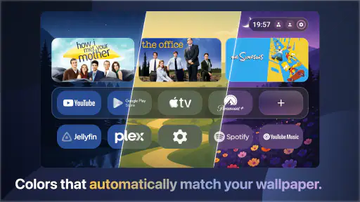 Monet Launcher - Android TV screenshot