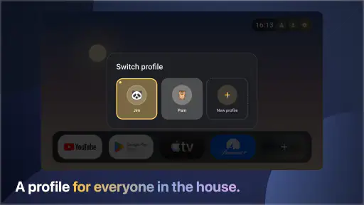 Monet Launcher - Android TV screenshot