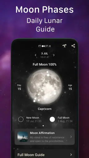 Moon Phase Calendar - MoonX screenshot