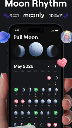 Moonly: Moon Phases & Calendar screenshot