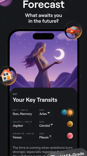 Moonly: Moon Phases & Calendar screenshot