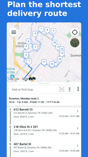 Multi-Stop Route Planner screenshot