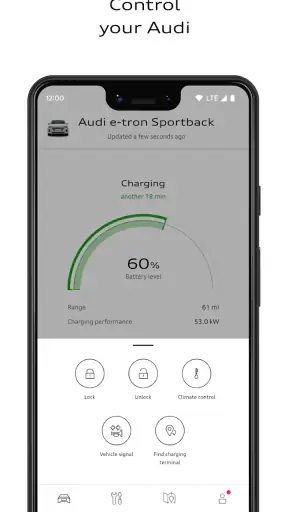 myAudi screenshot