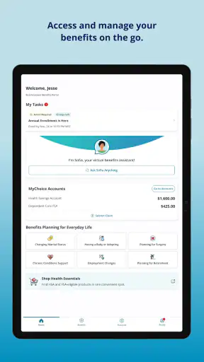 MyChoice Benefits screenshot