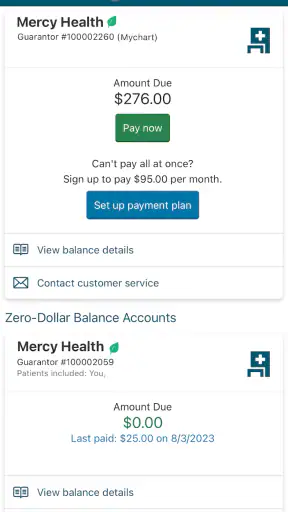MyMercy screenshot