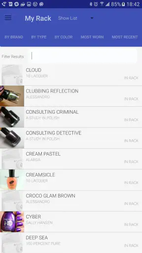 Nail Polish Rack screenshot