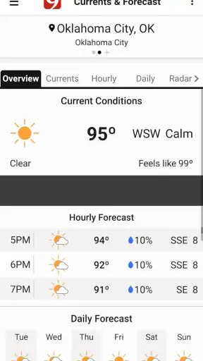 News 9 Weather screenshot