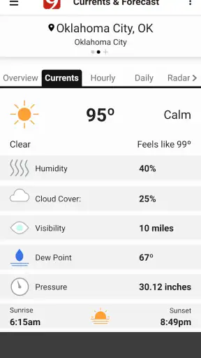 News 9 Weather screenshot