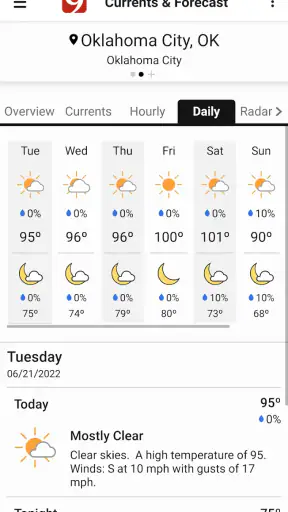 News 9 Weather screenshot
