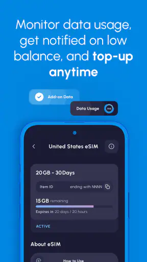 Nomad eSIM: Prepaid Data Plan screenshot