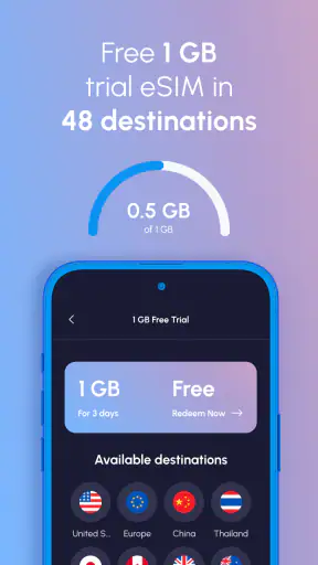 Nomad eSIM: Prepaid Data Plan screenshot