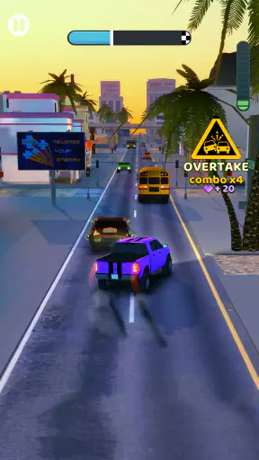 Overtake Rush 3D: Car Game screenshot