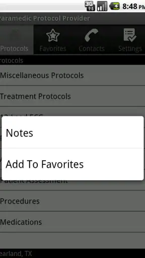 Paramedic Protocol Provider screenshot
