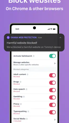 Parental Controls App by Ohana screenshot