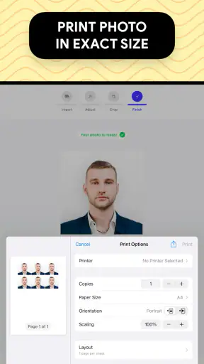 Passport Photo: ID Photo Print screenshot