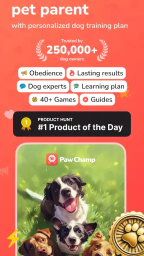 PawChamp - Dog Training & Care screenshot