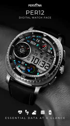 PER12 Digital Watch Face screenshot