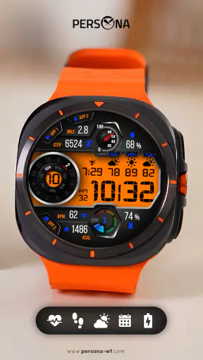 PER12 Digital Watch Face screenshot