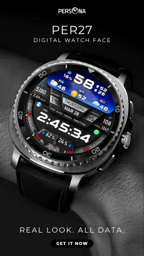 PER27 Digital Watch Face screenshot