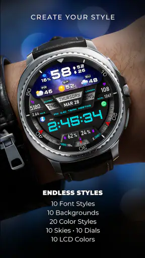 PER27 Digital Watch Face screenshot