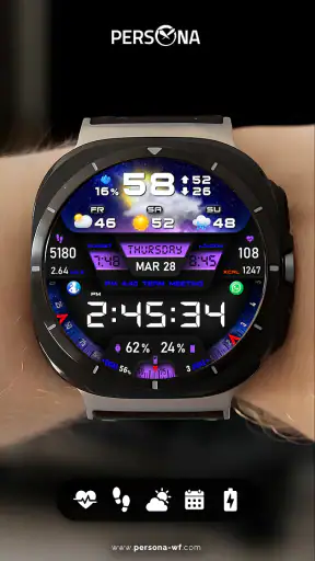 PER27 Digital Watch Face screenshot