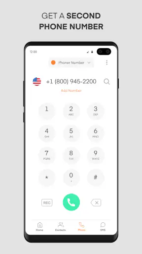 Phoner: Second Phone Number screenshot