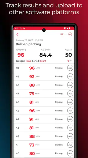 Pocket Radar® Sports screenshot
