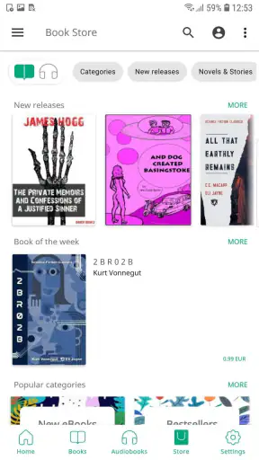 PocketBook reader - EPUB, PDF screenshot