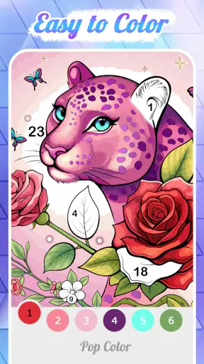 Pop Color - Paint by number screenshot