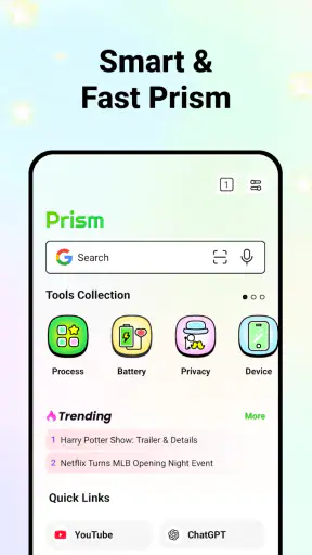 Prism: AI Quick Path Browser screenshot