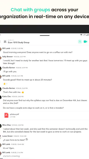 Pronto Team Communication screenshot