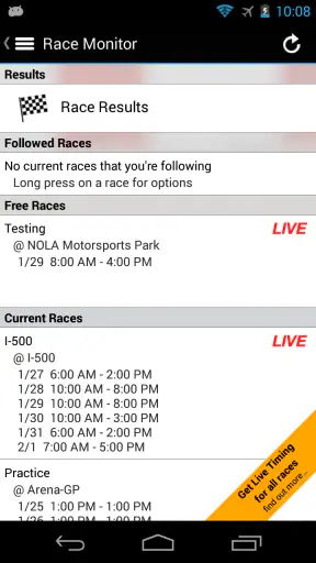 Race Monitor screenshot