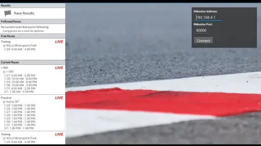 Race Monitor screenshot