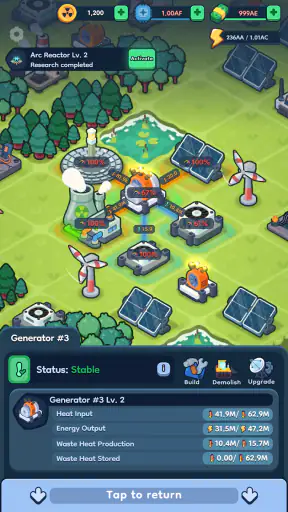 Reactor 2: Idle Nuclear Tycoon screenshot