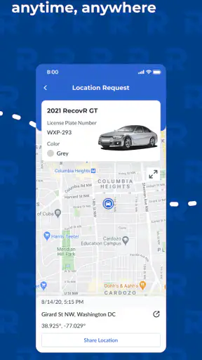 RecovR: Vehicle Theft Recovery screenshot