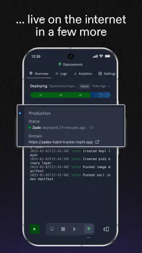 Replit: Build apps with AI screenshot