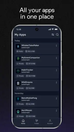 Replit: Build apps with AI screenshot
