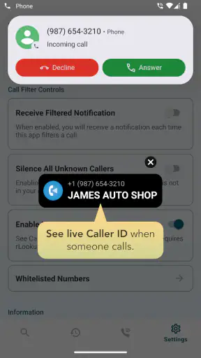 Reverse Phone Lookup — rLookup screenshot