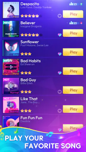 Rhythm Tiles : Piano Game screenshot