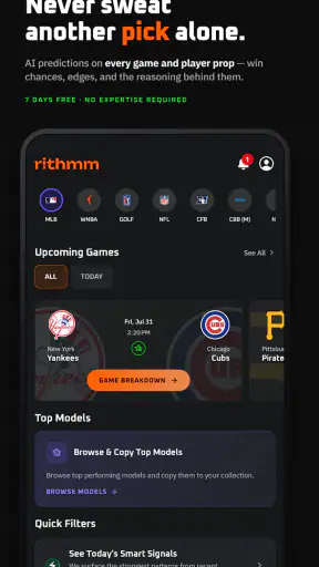 Rithmm: AI Sports Betting screenshot