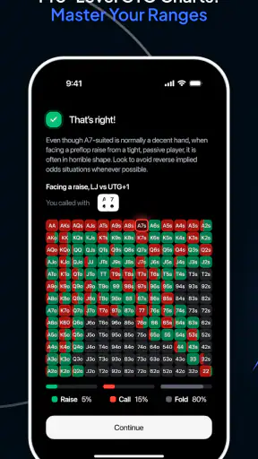Runout Poker Trainer GTO Coach screenshot